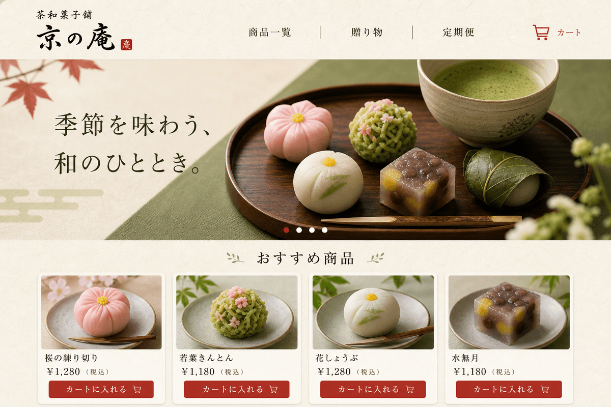 ECサイトの制作例